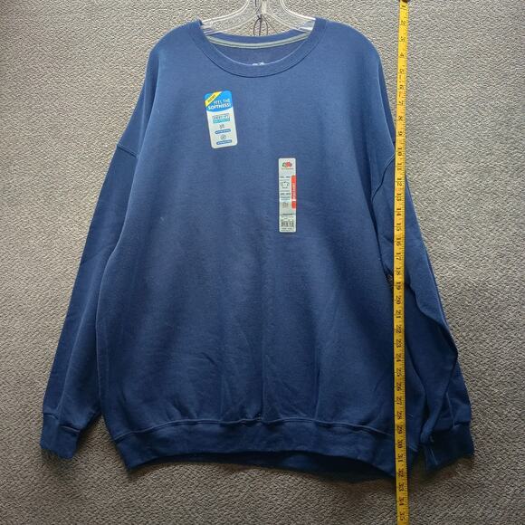 Fruit of the Loom Other - Fruit of the Loom Men’s 3XL Crewneck Fleece Sweatshirt Navy NWT